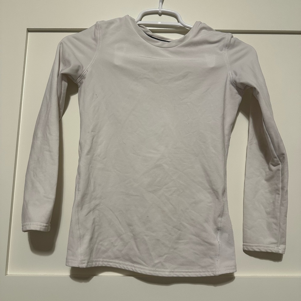 Champion White Long Sleeve Insulated Athletic Top Girls 10/12